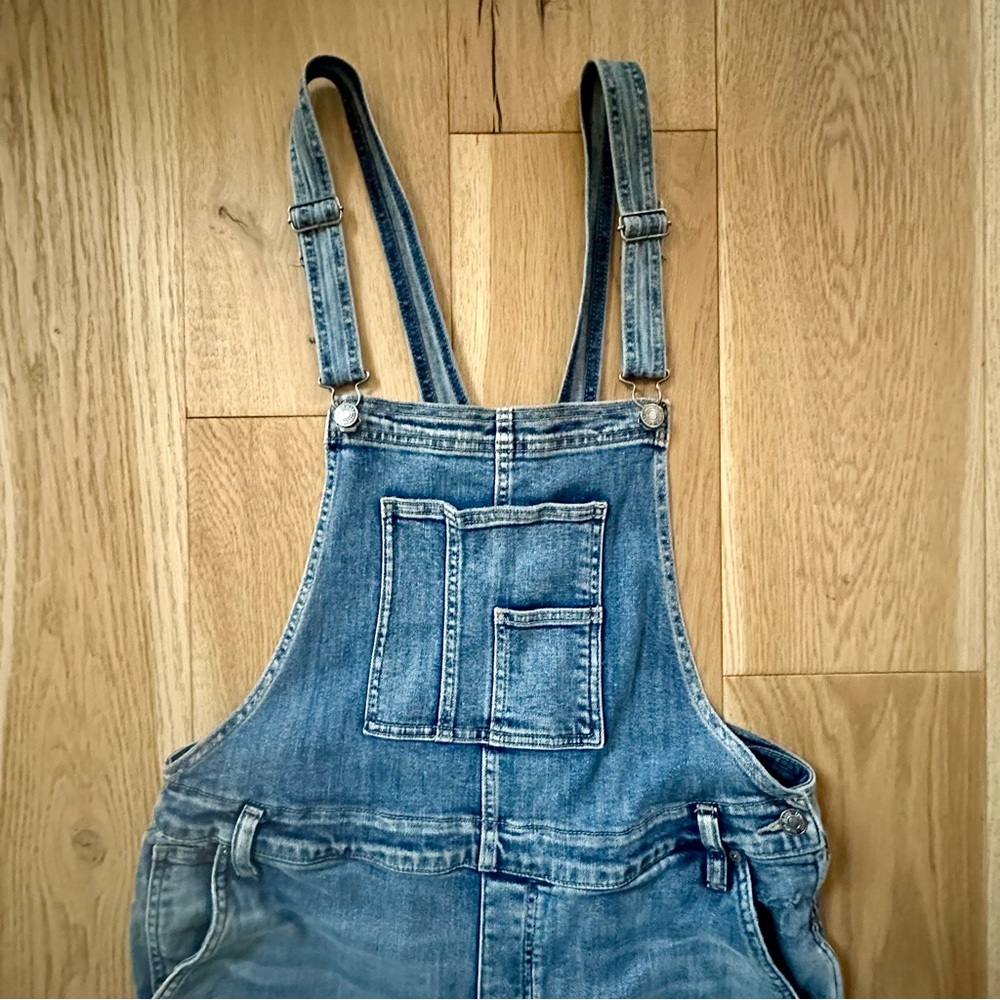 Silver Jeans Distressed Slim Leg Overalls - Picture 7 of 11